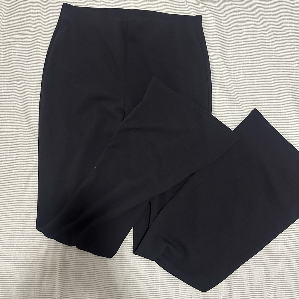 H & M black jersey wide leg pants